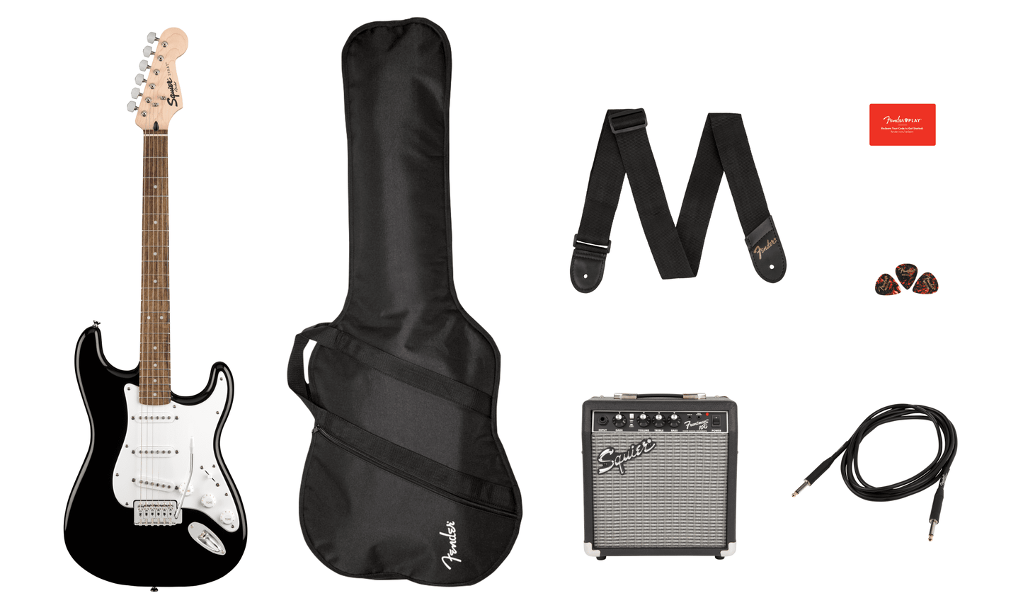 SQUIER STRATOCASTER BLACK PACK