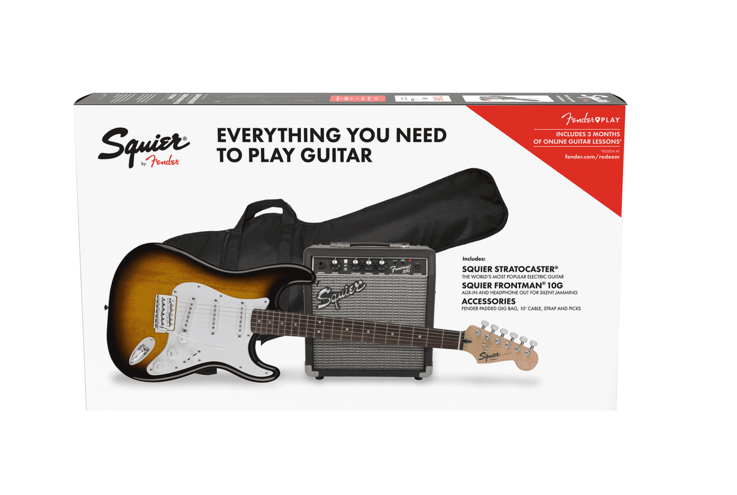 SQUIER STRATOCASTER SUNBURST PACK