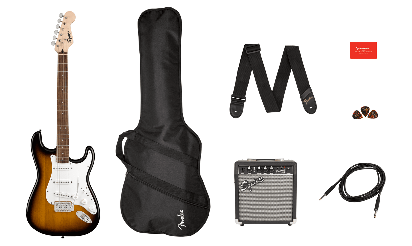 SQUIER STRATOCASTER SUNBURST PACK