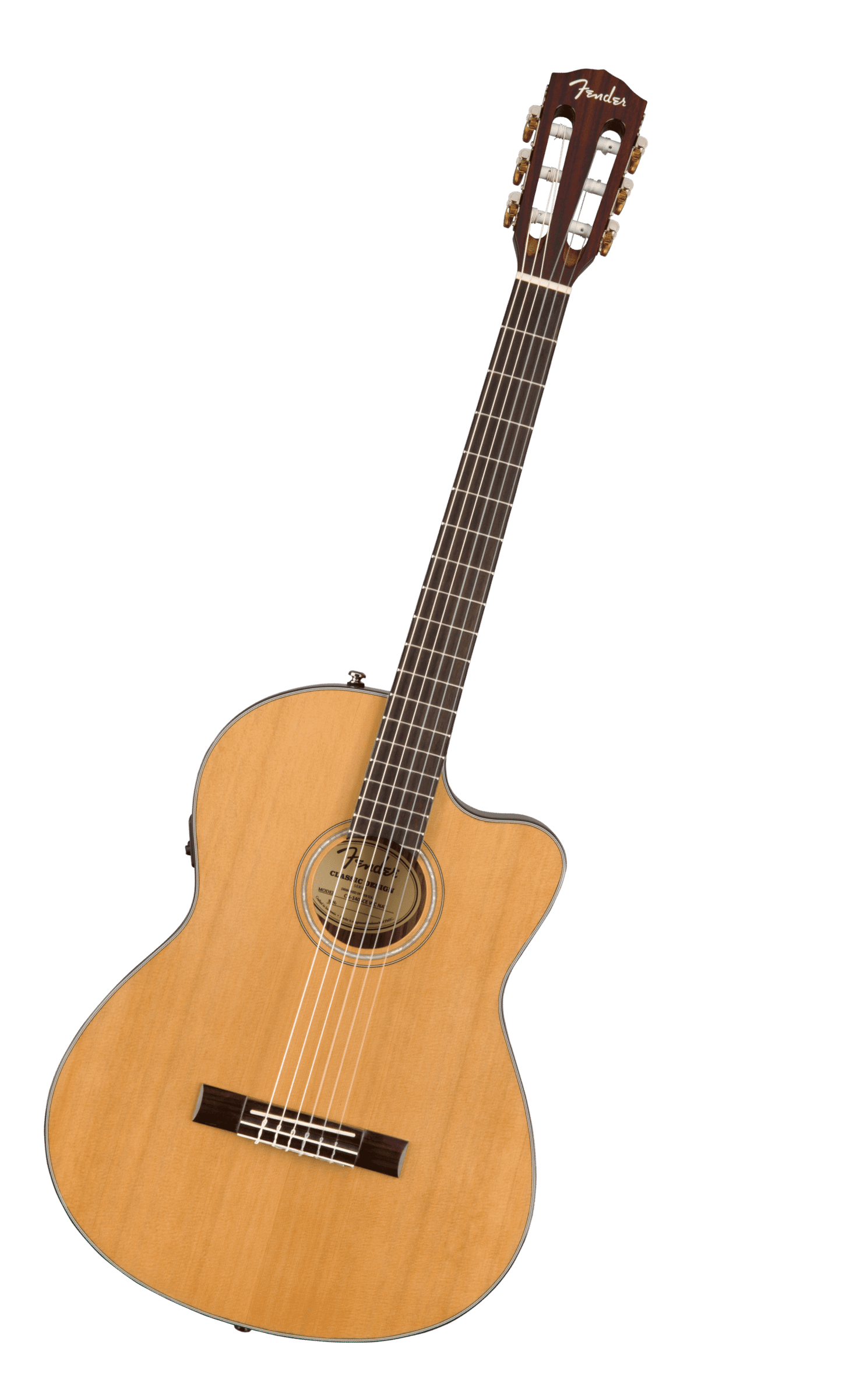 Fender CN-140SCE Nylon Thinline, Natural w/Case