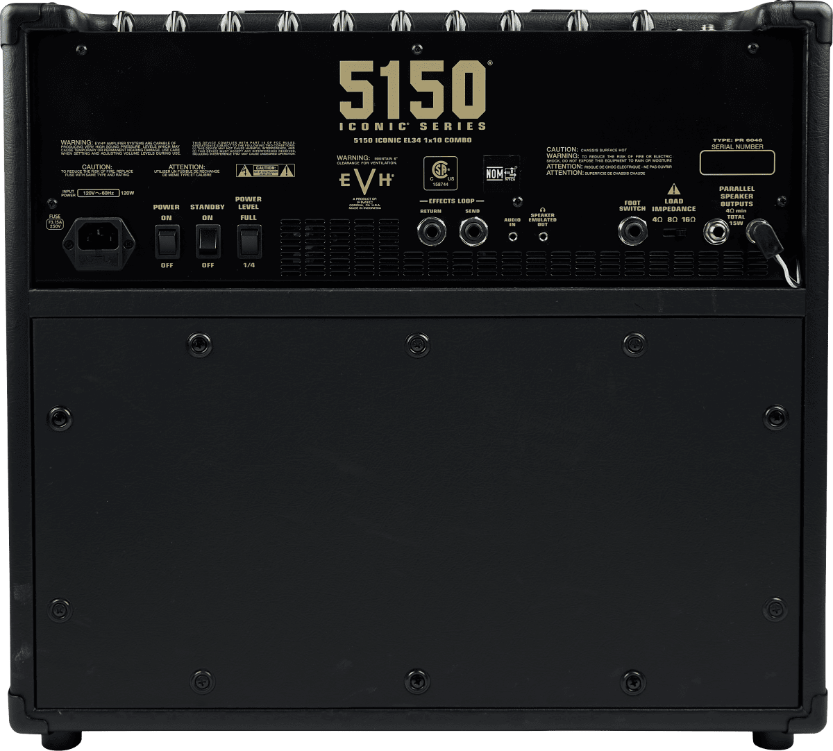 EVH 5150 Iconic EL34 1X10 Combo, Black