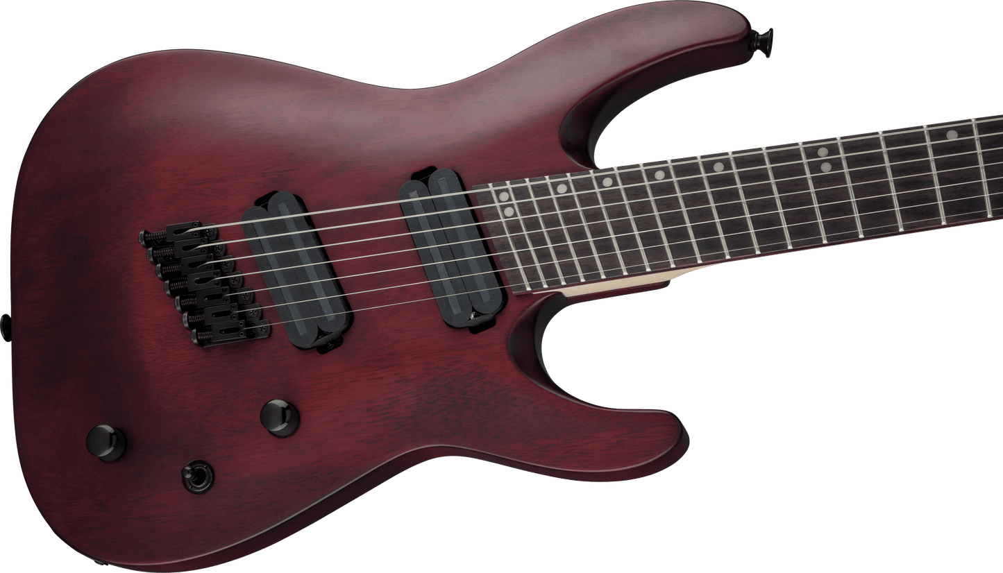 Jackson X Series Dinky Arch Top DKAF7 MS, Multi-Scale, Stained Mahogany