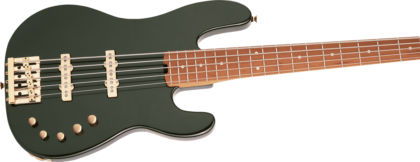 Charvel Pro-Mod San Dimas Bass JJ V, Lambo Green Metallic