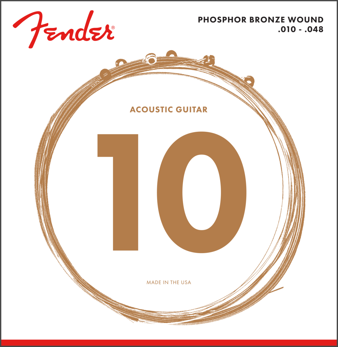 FENDER PHOSPHOR BRONZE ACOUSTIC GUITAR STRINGS