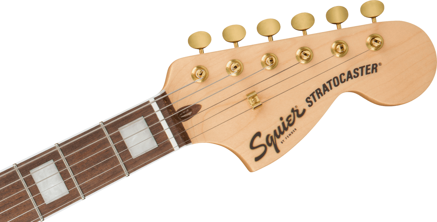 Squier 40th Anniversary Stratocaster, Ruby Red Metallic