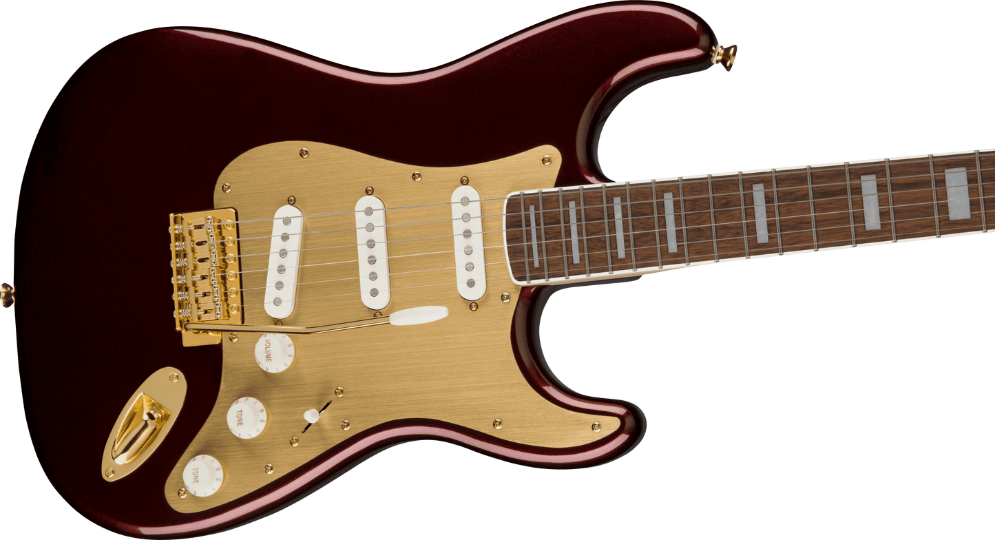 Squier 40th Anniversary Stratocaster, Ruby Red Metallic