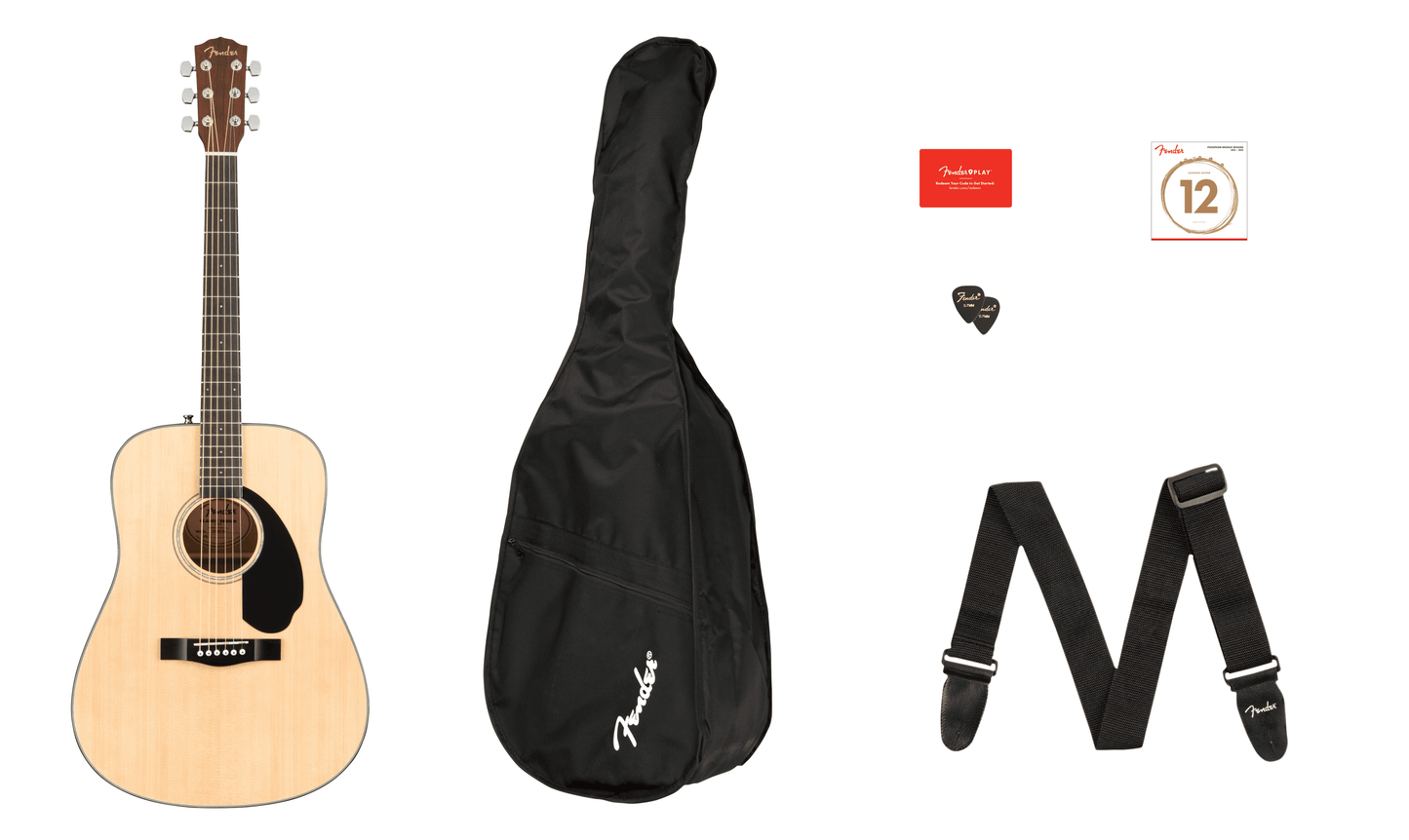 Fender CD-60S pack, Natural