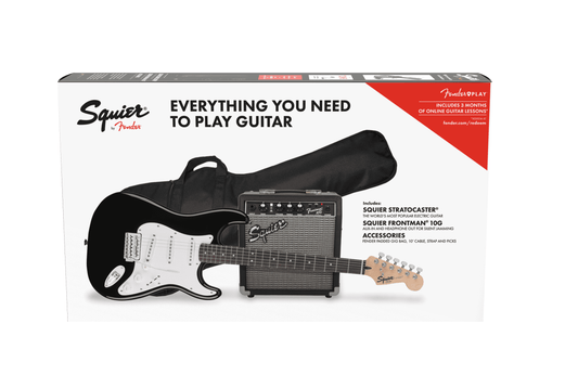 SQUIER STRATOCASTER BLACK PACK
