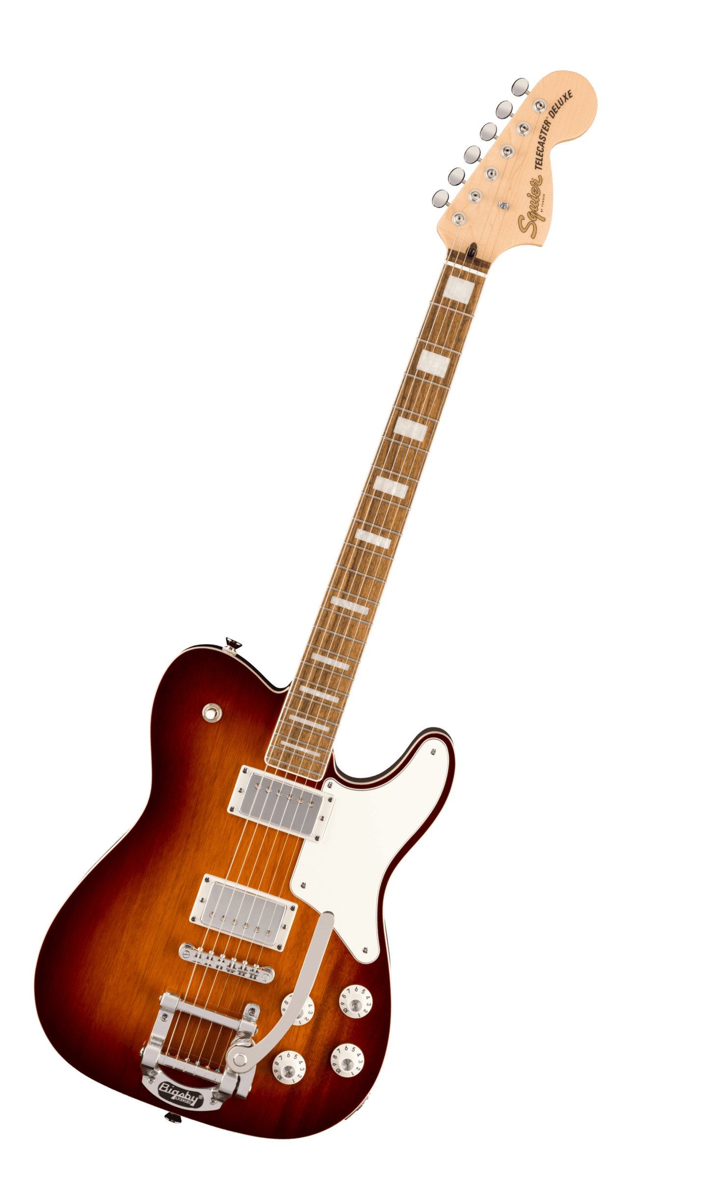 Squier Paranormal Troublemaker Telecaster Deluxe Bigsby, Honey Sunburst