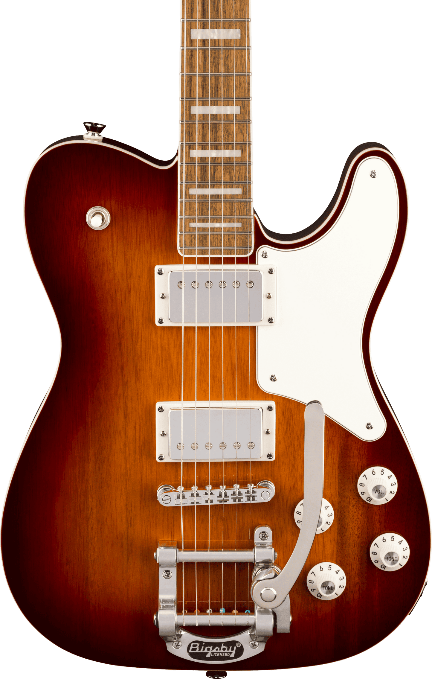 Squier Paranormal Troublemaker Telecaster Deluxe Bigsby, Honey Sunburst