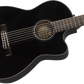 Fender CN-140SCE Nylon Thinline, Black w/Case