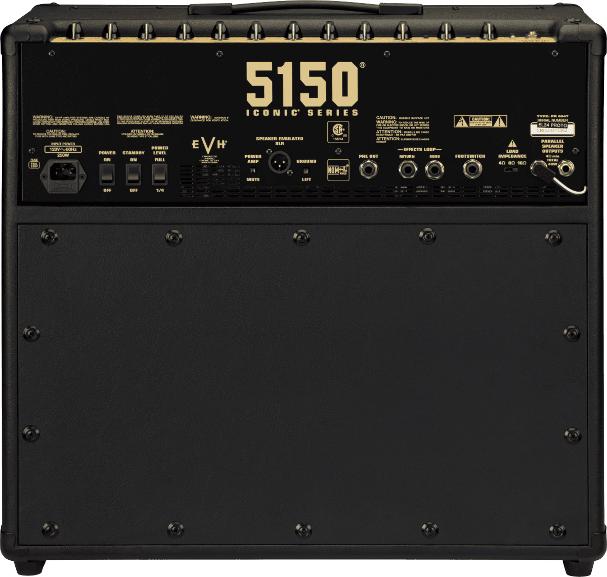 EVH 5150 Iconic Series 40W EL34 1x12 Combo, Black