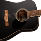 Gretsch Prelude D100 Dreadnought Acoustic, Black