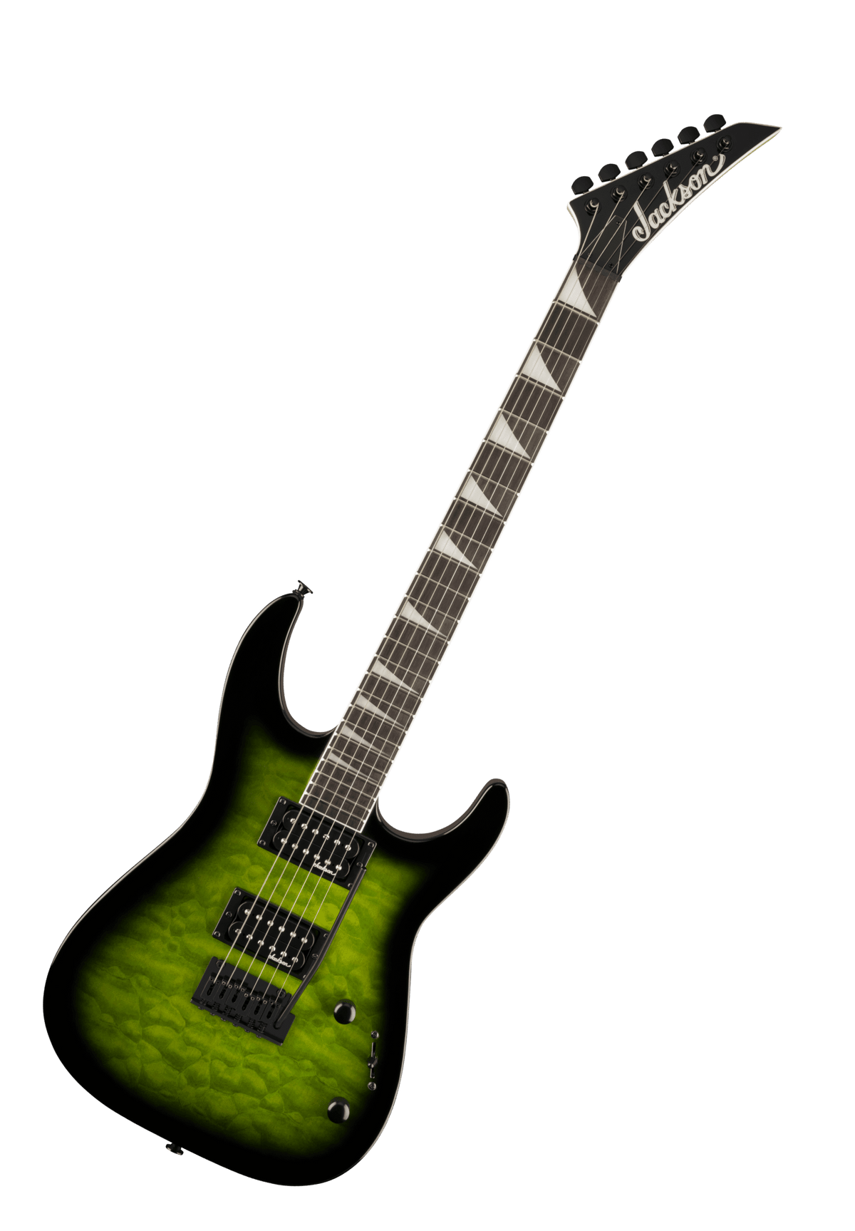 Jackson JS Series Dinky JS20 DKQ 2PT, Transparent Green Burst