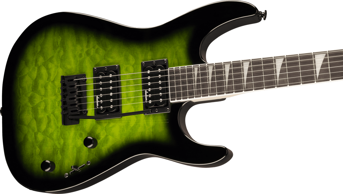 Jackson JS Series Dinky JS20 DKQ 2PT, Transparent Green Burst