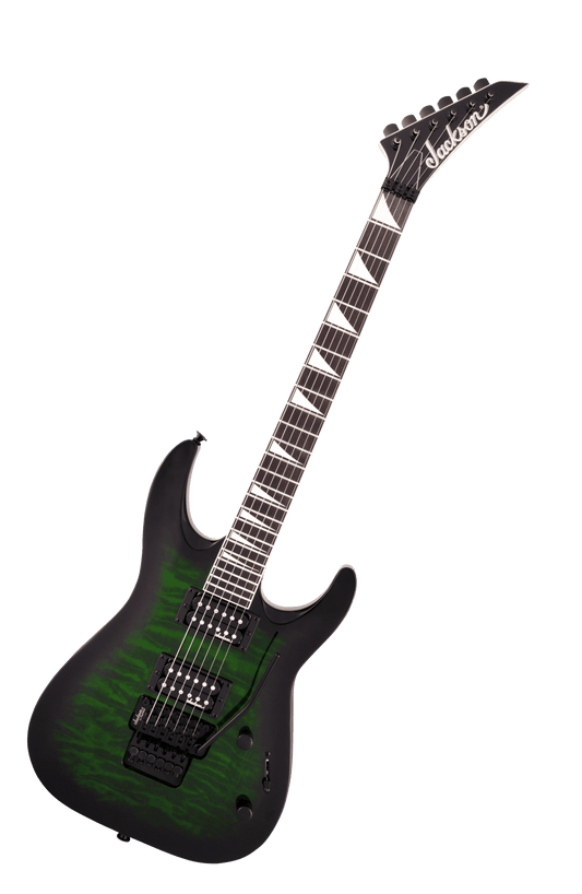 Jackson JS Series Dinky Arch Top JS32Q DKA, Transparent Green Burst