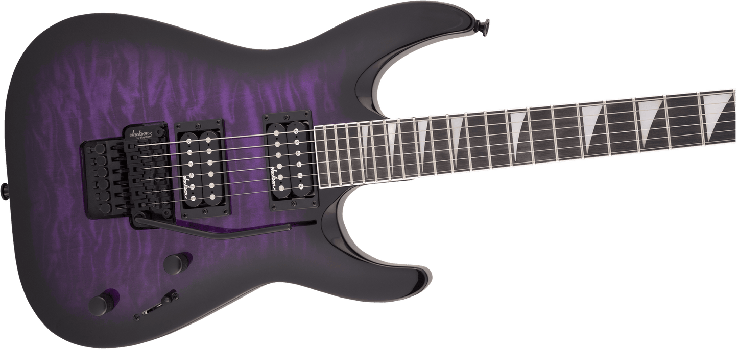 Jackson JS Series Dinky Arch Top JS32Q DKA, Transparent Purple Burst