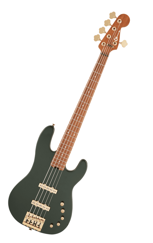 Charvel Pro-Mod San Dimas Bass JJ V, Lambo Green Metallic