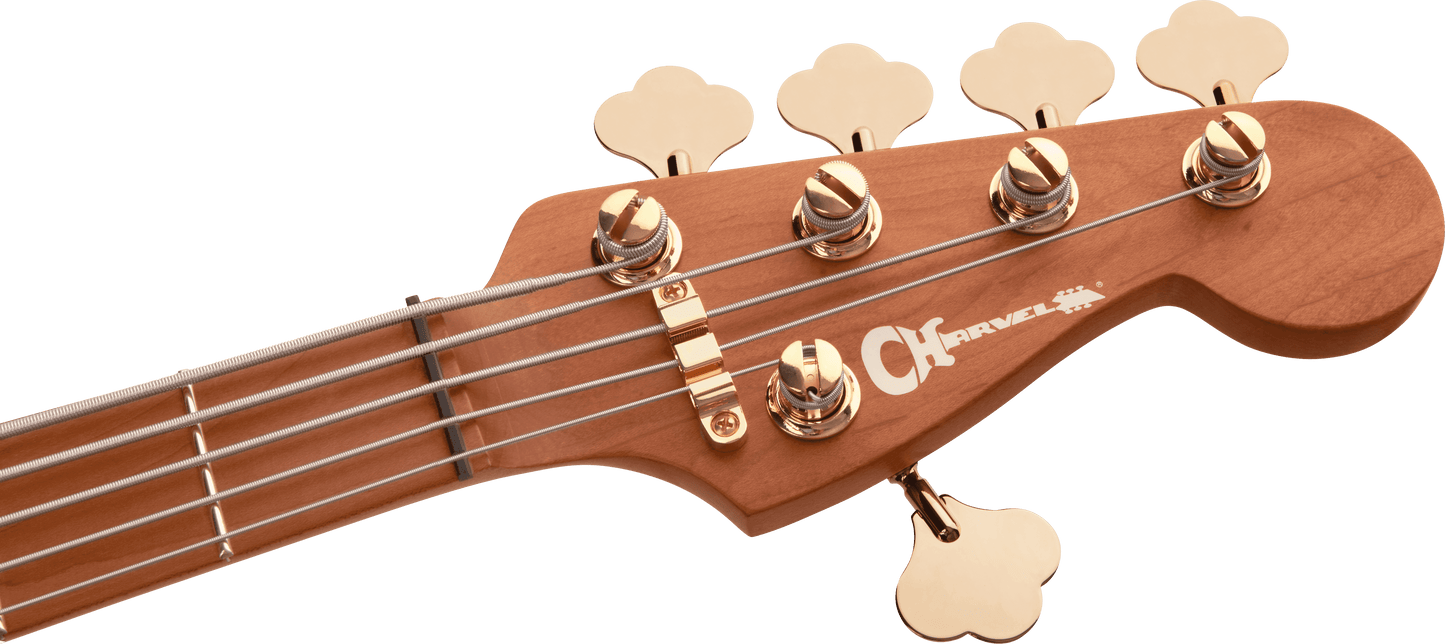 Charvel Pro-Mod San Dimas Bass JJ V, Lambo Green Metallic