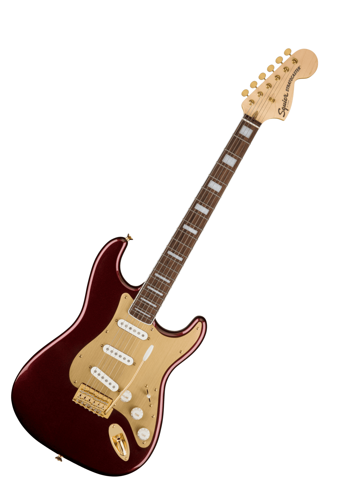 Squier 40th Anniversary Stratocaster, Ruby Red Metallic